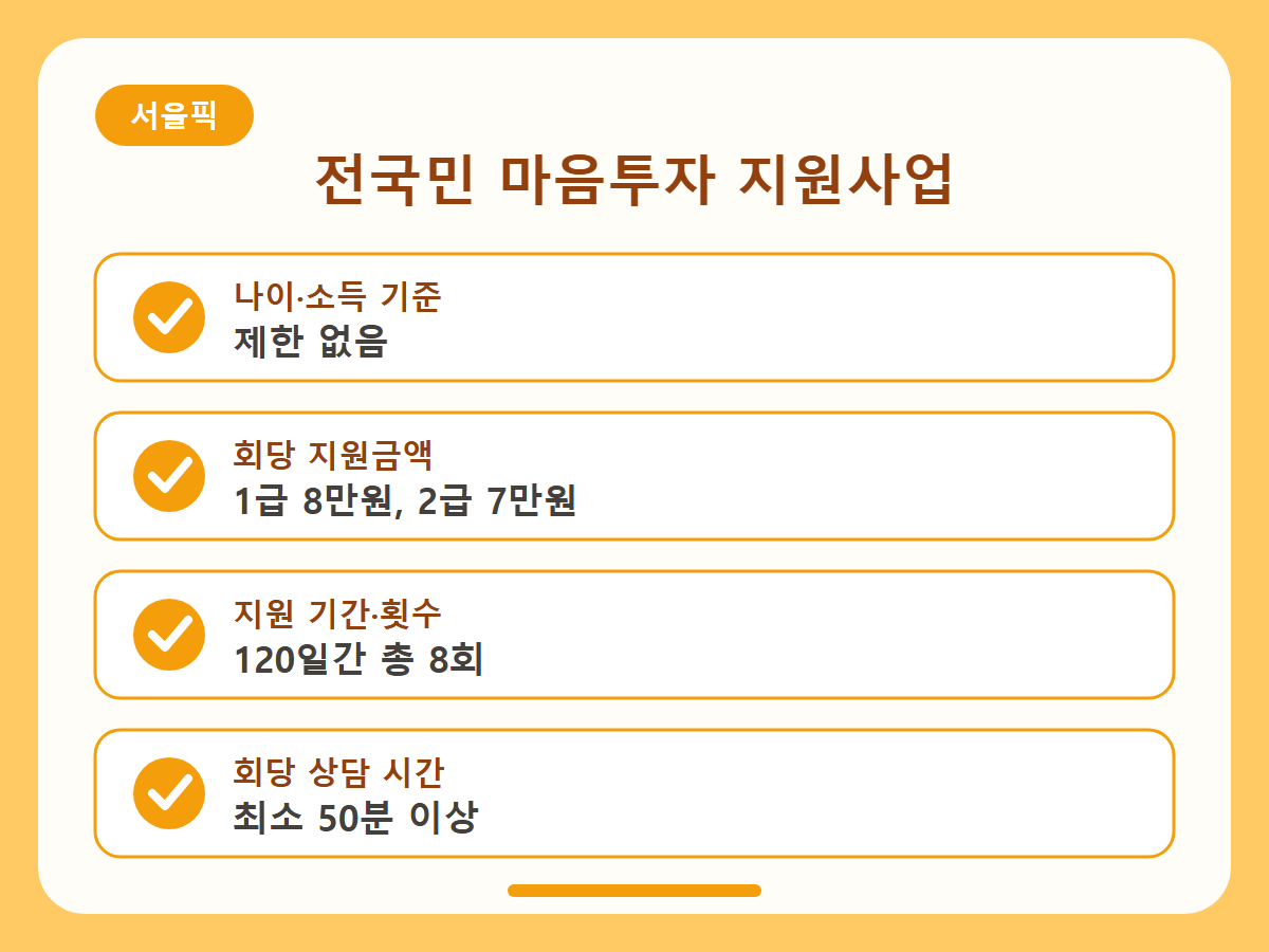 전국민 마음투자 지원사업 총정리 핵심정리 인포그래픽