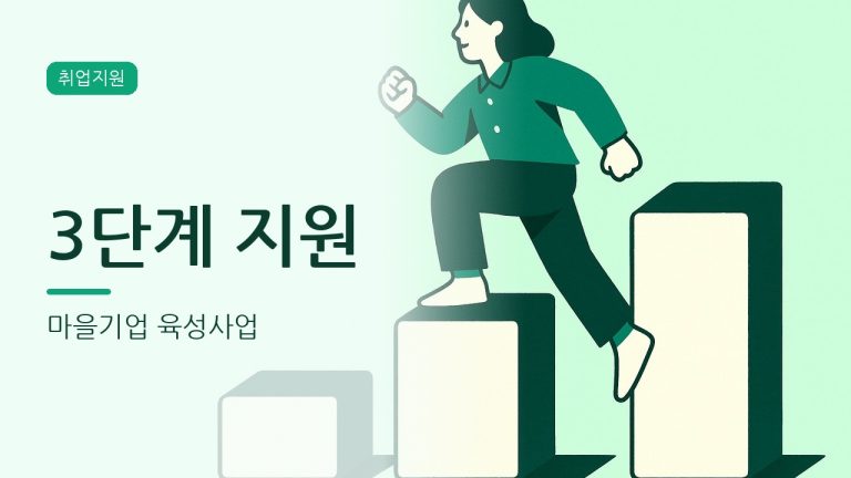 마을기업 육성사업 지원금 총정리