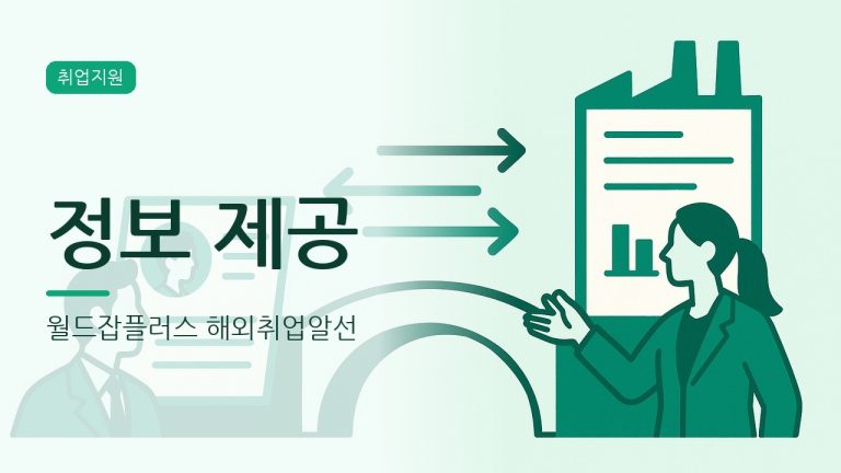 해외취업알선 제도, 월드잡플러스로 정리